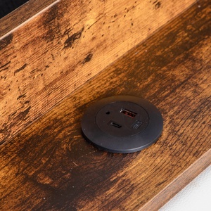 Willsoon hiện đại bọc nền tảng giường Nữ Hoàng/kích thước đầy đủ với lưu trữ đầu giường và Trạm Sạc cho đồ nội thất phòng ngủ - Product Image 5