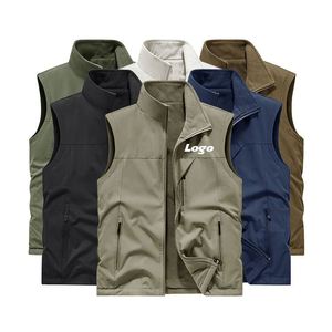 Chaleco Polar Personalizado con Logotipo para Hombre, con Cremallera Completa, Ropa de Trabajo para Exteriores, Chaleco Cálido con Forro Polar - Product Image 4