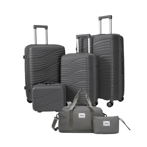 Juego de 6 Maletas de Viaje Ligeras, Modernas y Clásicas, con Ruedas Giratorias, Aprobadas por Aerolíneas, para Uso Diario y de Negocios, en Paquete Mixto RTS - Product Image 1