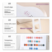 Présentoir Carré Amovible et Portable pour Vernis Gel Coloré et Acrylique, Usage Professionnel en Salon, Personnalisable avec Logo, pour Nail Art DIY