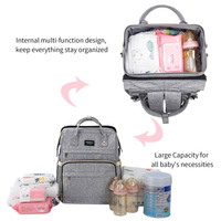 Nouveau design, best-seller, sac à dos à langer portable grande capacité pour femme, antivol, imperméable, en tissu Oxford, pour maman et bébé