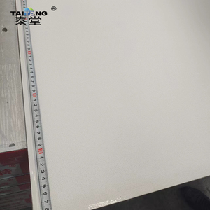 Tablero de yeso Pvc frente a casa ignífuga Techo de yeso simple Diseños dorados Azulejos de techo de Pvc decorativos Vinilo <span class=keywords><strong>Plafon</strong></span> - Product Image 4