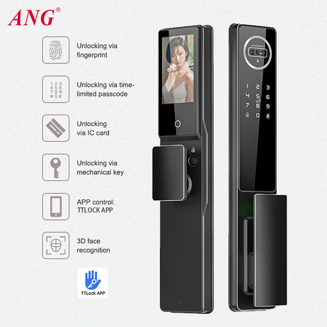 ANG Automatic Electric Anti-theft Door Lock Lithium Battery Smart 3d Palm Vein Face Recognition Ttlock Smart Door Lock · image 4