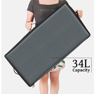 Boîtes de rangement sous le lit avec roulettes, profil bas de 4,5 pouces, parois latérales robustes, fond pour vêtements et couvertures - Product Image 6
