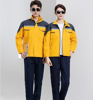 Tenue de travail unisexe en coton brodé sur mesure – Ensemble respirant et résistant à l'usure à manches longues pour l'été, idéal pour la construction et la réparation automobile