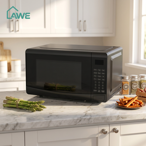 Horno Microondas de Encimera de Acero Inoxidable de 20L de Alto Rendimiento, para Asar y Calentar Comida Rápida, con Bloqueo de Seguridad para Niños, Esencial para el Hogar - Product Image 2