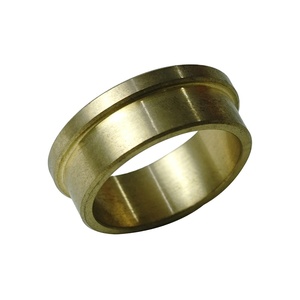 OEM Bushing Part Brass HPB59-1 Material <b>Plain</b> Surface CNC Machined High Precision Requirement - Product Image 1