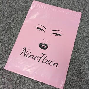 มือถือสีดำโพลี Mailer ขายผลิตภัณฑ์ร้อนโลโก้ที่กำหนดเองพิมพ์บรรจุภัณฑ์พลาสติกย่อยสลายซองจดหมายจัดส่งทางไปรษณีย์ - Product Image 2