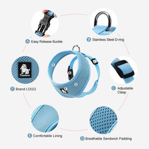 Truelove paling populer perjalanan lembut bernapas mode Harness hewan peliharaan untuk anjing kecil dan kucing grosir harga murah disesuaikan rompi anjing - Product Image 3