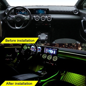 Évent intérieur automatique sortie d'air avant arrière lumière ambiante 64 couleurs évents pour Mercedes Benz classe A W177 CLA W118 - Product Image 3