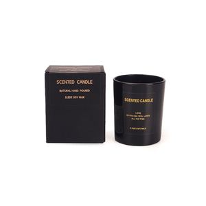 Vela Aromática en Frasco de Vidrio Negro de 5.5oz, Cera de Soya, Una Sola Mecha, Aromaterapia, Cilíndrica, Minimalista - Product Image 6