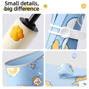 Parapluie Automatique Pliant en Trois Sections avec Poignée Dessin Animé pour Enfants, Logo Personnalisé, Fermeture Anti-Rébond Sécurisée, Protection UPF50, Cadeaux Scolaires et de Vente au Détail - Product Image 4