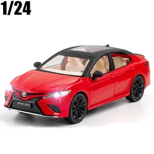 1:24 Toyota camry pres döküm model araç oyuncak çocuklar için 20.5cm geri çekin simülasyon alaşım araba ses/işık ile