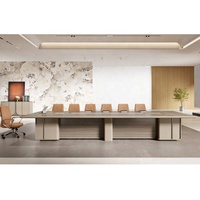 Table de salle de conférence de mobilier de bureau Dubaï élégant