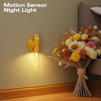 Nouvelle Lampe Murale LED Intelligente à Détection de Mouvement, Rechargeable, Ambiance Lumineuse, CRI 80, Dimmable, pour Couloir et Urgence