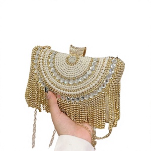 Gorgeous Crystal <b>Clutch</b> Banquet Bag Sparkling studded Dress Evening Bag Chain Buckle Closure Women's <b>Wedding</b> Party - Product Image 2