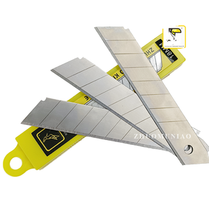 10 Uds por tubo 18mm <span class=keywords><strong>SK</strong></span> 2 cuchillo de utilidad retráctil hoja de corte de repuesto hoja de acero al carbono - Product Image 1