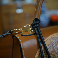 Escargot été dame carré en cuir véritable bandoulière sac à bandoulière animaux imprime fleurs antivol boucle à cliquet pour les femmes
