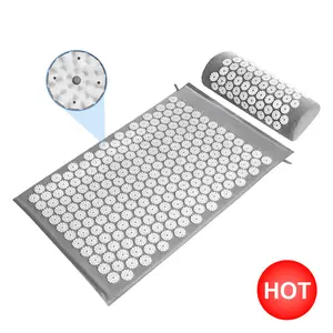 Venda quente Massageador Muscular Relaxamento Stress Relief Acupuntura Mat e Travesseiro Set Shakti Acupressure Mat para Pescoço & Dor nas costas