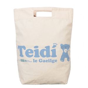 Sacs fourre-tout décontractés en toile de coton bleu calico à deux poignées, les plus vendus, écologiques, durables et élégants pour femmes - Product Image 1