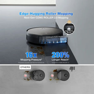 Penyedot debu Robot tanpa tulang ECOVACS DEEBOT X11 Cyclone Bagless Robot penyedot debu TruEdge <span class=keywords><strong>3</strong></span>.0 OZMO ROLLER air panas sistem TruePass rendam - Product Image 5