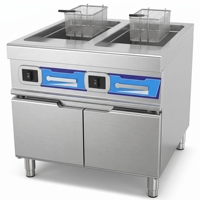 Cuiseur à nouilles automatique à levage électromagnétique double cuve à six têtes en acier inoxydable, à économie d'énergie, pour cuisine de restaurant