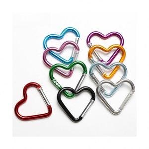 Mousqueton en forme de cœur - Porte-clés durable en alliage d'aluminium pour sacs à dos, cadeaux et équipement de plein air - Product Image 1