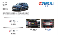 Luces Traseras LED CREULI, Dinámicas, Secuenciales, Tipo Through-Type, Ahumadas, Plug & Play, Barra de Freno para Puerta Trasera, Autopartes para Audi Q5 PA 20-23