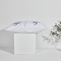 MEJOROOM Taie d'oreiller moderne 100% Coton à motif uni, broderie et imprimé floqué, fermeture à cordon, certifiée OEKO-TEX, pour la maison