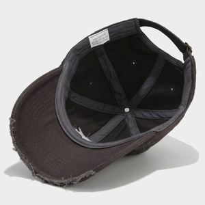 Gorra de Béisbol de Primavera, Nueva, con Diseño Desgarrado, Bordado Retro, Visera Curva, para Mujer, Protección Solar, Personalizable - Product Image 6