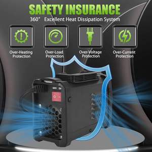 COROTC Nouvelle livraison directe depuis l'entrepôt américain Mini Stick ARC-200 Poste à souder <span class=keywords><strong>MMA</strong></span> 110V 120A Machine à souder portable Surcharge 4.5kW 60% AC - Product Image 5