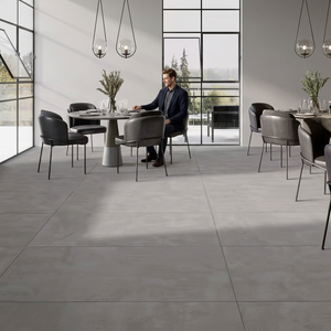 Grey Designer Matt Travertine Look Glazed Porcelain <b>Tiles</b> 600x1200mm Durable Premium Floor Wall <b>Tile</b> - Product Image 6
