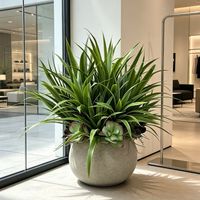 Rangkaian Tanaman Hijau Buatan Mewah Desain High-End untuk Dekorasi Rumah, Kantor, Toko, dan Sudut Ruangan