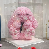 Fleur éternelle Hello Kitty Cat Qixi Saint Valentin Cadeau Simulation Rose Anniversaire Cadeau de Noël