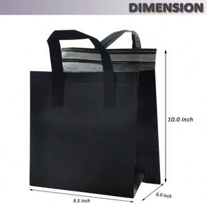 Portable Insulation Outdoor Picnic Lunch Shopping Take-Out Bag Non-Woven Aluminum Foil Insulation Bag Food Cold <b>Storage</b> Bag - Product Image 2