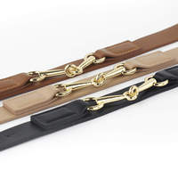 Ceinture en PU Rétro Simple pour Femme, Accessoire Élégant en Alliage avec Mors de Cheval pour Usage Quotidien – Approvisionnement Direct Usine