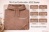 Sudadera Personalizada Bordada OEM ODM para Mamá, Regalo para el Día de la Madre y para Mamás Primerizas, con la inscripción 'Llevo mi corazón en la manga', Regalo Personalizado para Niños