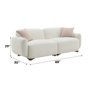 Chine Nordic Beige Boucle <span class=keywords><strong>2</strong></span> places causeuse canapé confortable Standard tissu canapé élégant ensemble <span class=keywords><strong>de</strong></span> canapé pour salon appartement - Product Image 6