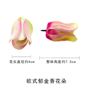 Cabezas de Tulipanes Europeos de Seda, Flores Artificiales de 10 cm o Menos para Decoración de Bodas, Hogar, Manualidades y Accesorios - Product Image 4