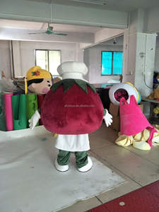 Efun MOQ 1 PC divertido caminar <span class=keywords><strong>tomate</strong></span> mascota <span class=keywords><strong>disfraz</strong></span> adulto dibujos animados fruta personaje <span class=keywords><strong>disfraz</strong></span> para la venta - Product Image 2