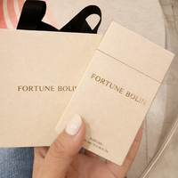 Diffuseur de parfum en verre sans alcool FORTUNE BOLIN 10 ml, lot de 5, longue durée, forme ronde, coffret cadeau de parfum pour femme