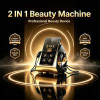 Appareil de beauté multiparamètres personnalisable 22D Max Plus à double pièce à main, écran tactile, contrôle synchronisé, sondes de profondeur à changement rapide