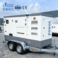 Groupe électrogène diesel mobile 100KW 200KW 250kva 50/60Hz Triphasé sur roues Super silencieux ATS automatique Alimentation de secours industrielle