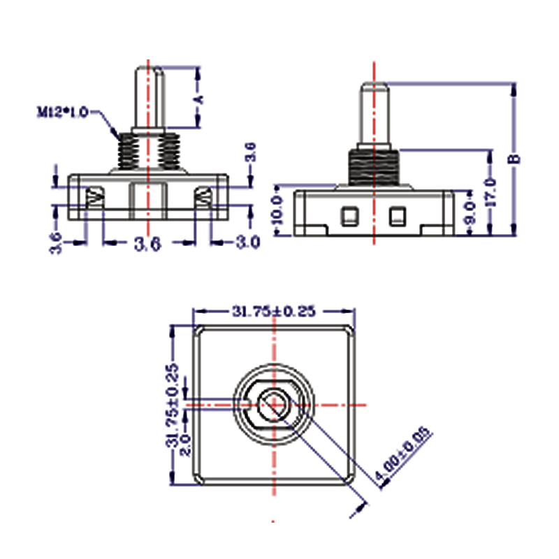 ZE-206-11 SERIES Rotary Selector Switch - 3A 250VAC/6A 125VAC