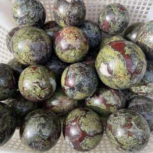 Groothandel Natuurlijke Rock Dragon Bloed Bollen Voor Decoratie Steen Spirituele Kwarts Kristallen Bol Bal - Product Image 3