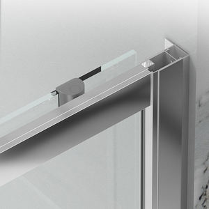 Cabine <span class=keywords><strong>de</strong></span> douche moderne en verre trempé transparent imperméable en alliage d'aluminium à double porte coulissante - Product Image 4