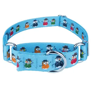 Customizable Polyester Printed Holiday Pattern Christmas Pet Cat Dog Collar