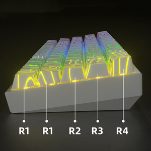 Bộ keycap <span class=keywords><strong>PBT</strong></span> HZGAMER <span class=keywords><strong>CHERRY</strong></span> Profile, bàn phím cơ, in thăng hoa, đèn LED, kiểu địa hình - Product Image 4
