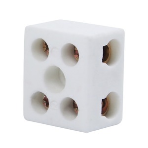 Bloque de terminales cerámico de alta frecuencia de alúmina con 5 orificios para montaje a través de orificio para horno eléctrico - Product Image 1