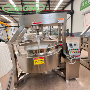 Wok de cuisson planétaire industriel automatique en pâte et caramel grande capacité à gaz électrique et à vapeur - Product Image 2